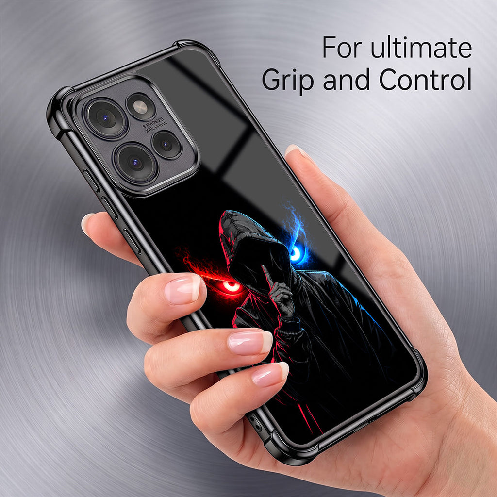 Motorola Edge 50 Neo 5G Hooded Shadow Demon Black Airbags Printed Back Case