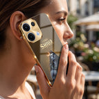 Oppo Reno 13 5G Lord Shiva Gold Electroplated Glass Phone Back Case