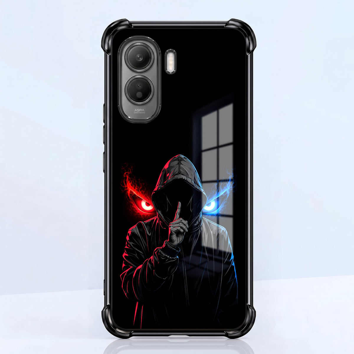 Vivo T5 Pro 5G Hooded Shadow Demon Black Airbags Printed Back Case
