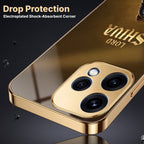 Oppo Reno 15 5G Lord Shiva Gold Electroplated Glass Phone Back Case
