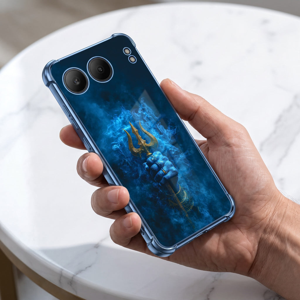 One Plus Nord 4 5G Premium Shiv Trishul Blue Airbags Printed Back Case