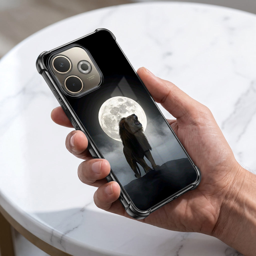 Oppo A5 Pro 5G Lunar Wolf Black Airbags Printed Back Case