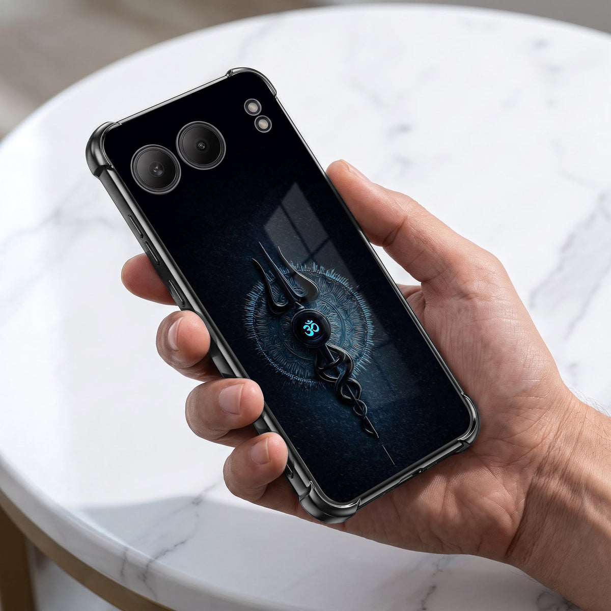 One Plus Nord 4 5G Shiva Aura Black Airbags Printed Back Case