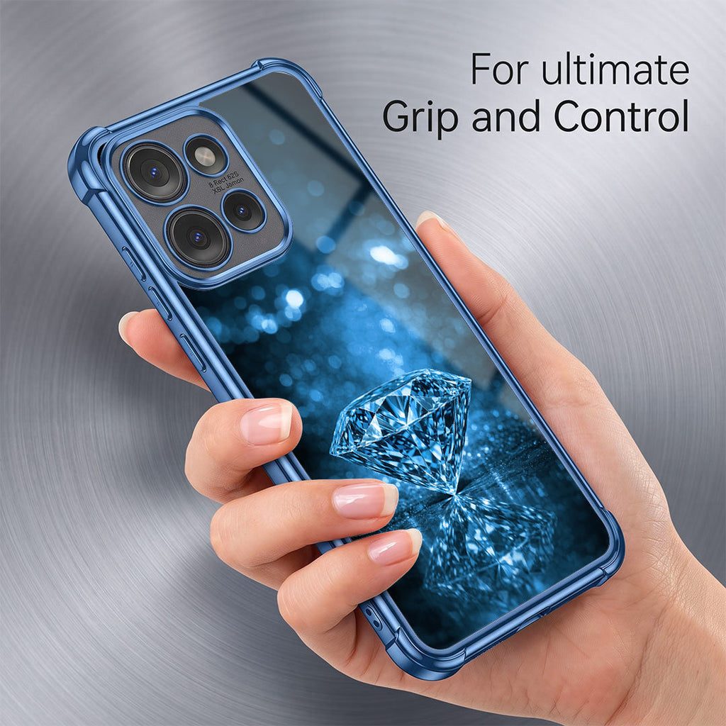 Motorola Edge 50 5G Blue Diamond Airbags Printed Back Case