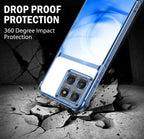 Motorola Edge 60 Pro 5G Crystal Blue Dual-Tone Transparent Blue Airbags Case