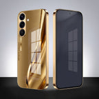 Samsung Galaxy A36 5G Luxury Infinity Energy Gold Electroplated Glass Phone Case