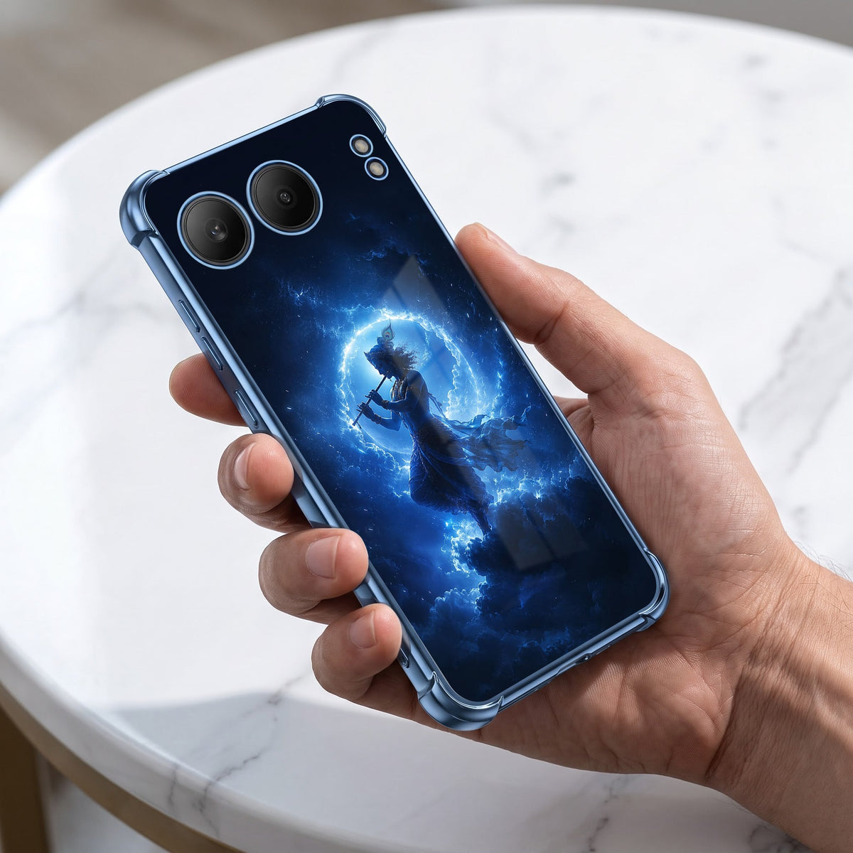 One Plus Nord 4 5G Lord Krishna Blue Airbags Printed Back Case