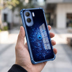 Vivo T5 Pro 5G Premium Peacock Feather Blue Airbags Printed Back Case