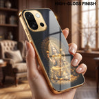 OnePlus 13s 5G Golden Maa Lakshmi Gold Electroplated Glass Phone Back Case