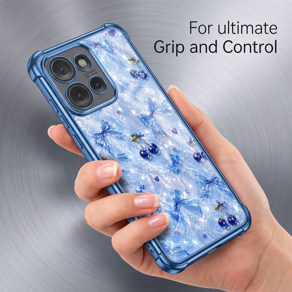 Motorola Edge 50 Neo 5G Blue Cherry Blue Airbags Printed Back Case