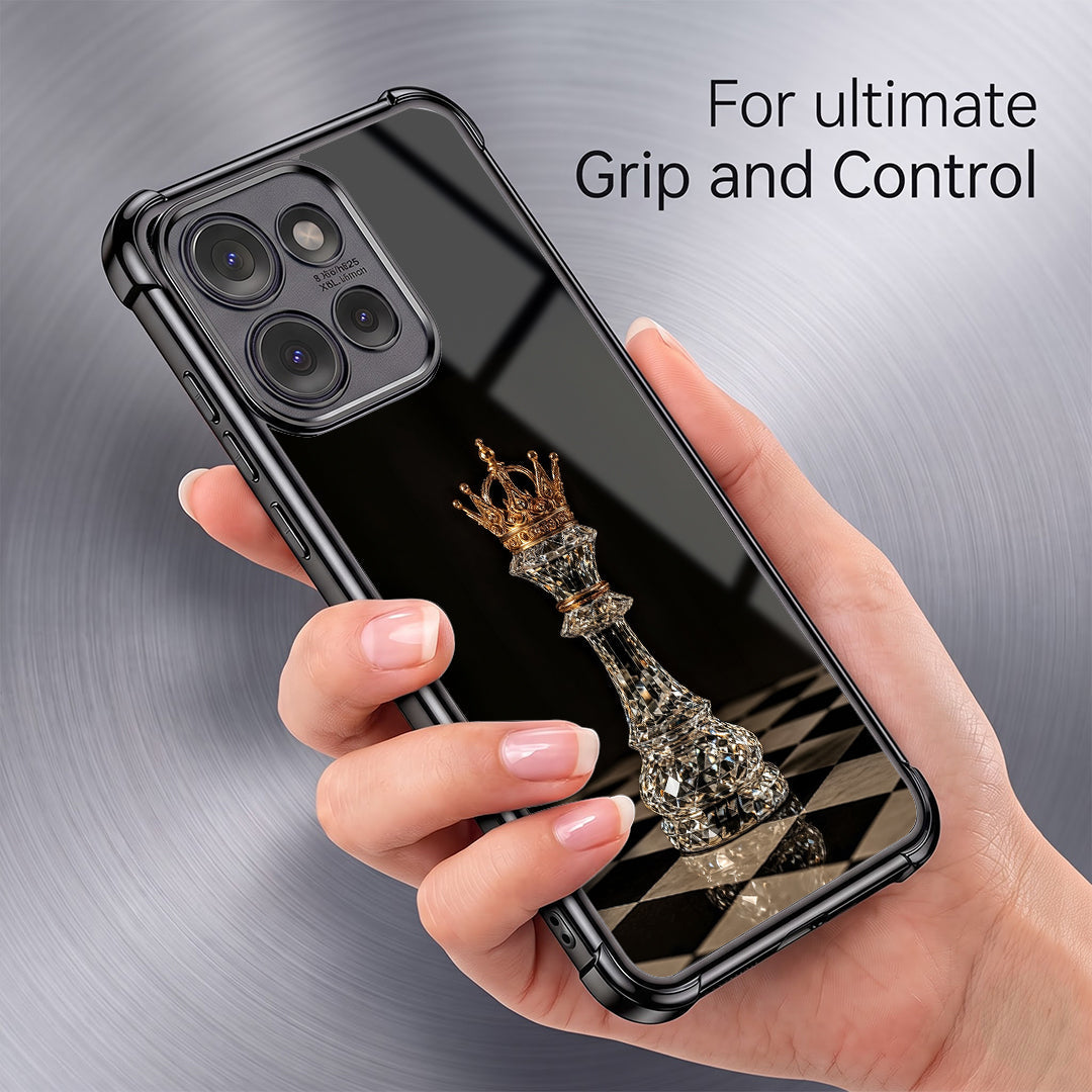 Motorola Edge 50 Neo 5G Chess King Black Airbags Printed Back Case