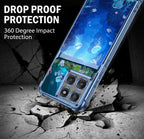 Motorola Edge 60 Pro 5G Mystic Jellyfish Dual-Tone Transparent Blue Airbags Case