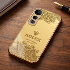 Vivo Y400 Pro 5G Rolex Crown Gold Electroplated Glass Phone Back Case