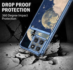 Motorola Edge 60 Pro 5G Moonlight Galaxy Dual-Tone Transparent Blue Airbags Case