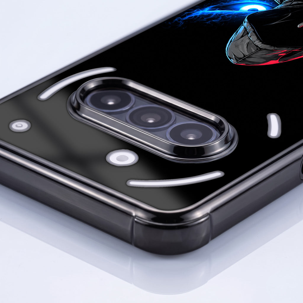 Nothing Phone 3a 5G Hooded Shadow Demon Black Airbags Printed Back Case