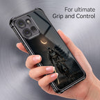 Motorola Edge 50 5G Samurai Warrior Black Airbags Printed Back Case