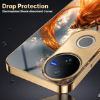 Vivo T4R 5G Divine Hanuman Gold Electroplated Glass Phone Back Case