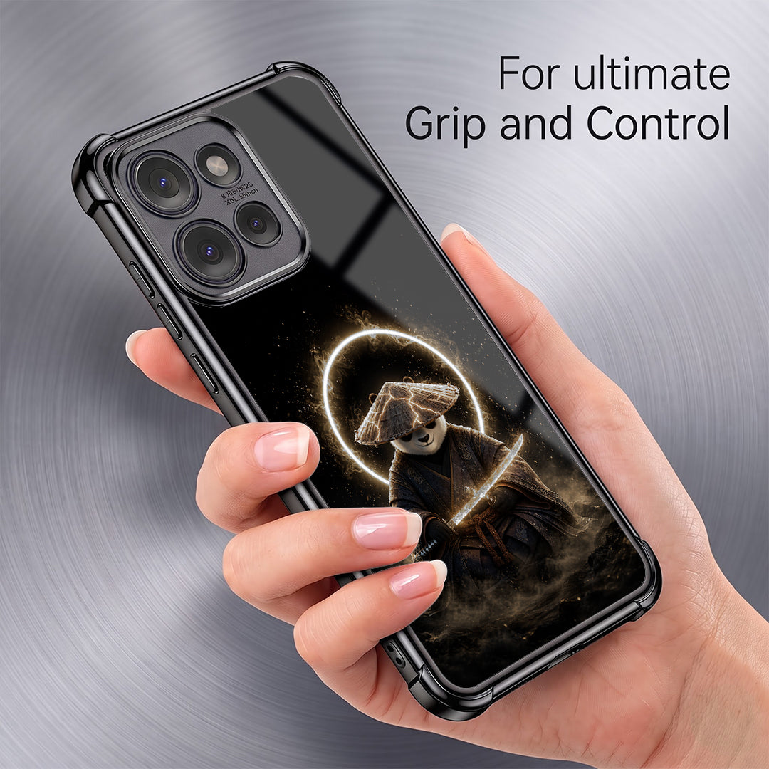 Motorola Edge 50 Neo 5G Warrior Panda Black Airbags Printed Back Case
