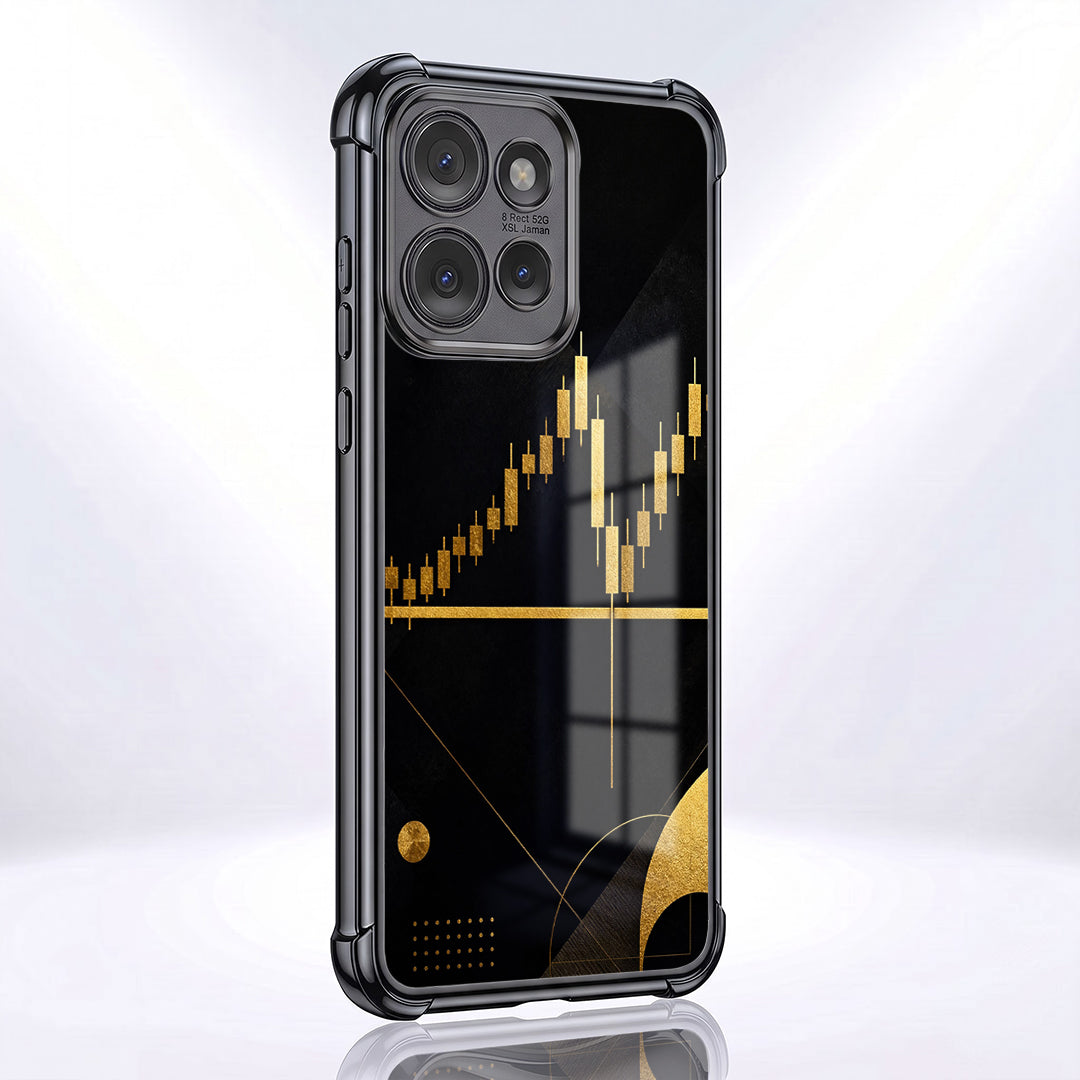 Motorola Edge 50 Neo 5G Trading Candles Black Airbags Printed Back Case