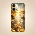 Vivo T5x 5G 11:11 Manifestation Gold Electroplated Glass Phone Back Case