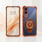 Vivo V70 FE 5G Stress Buster Wheel Rotating Airbag Cosmic Orange Case
