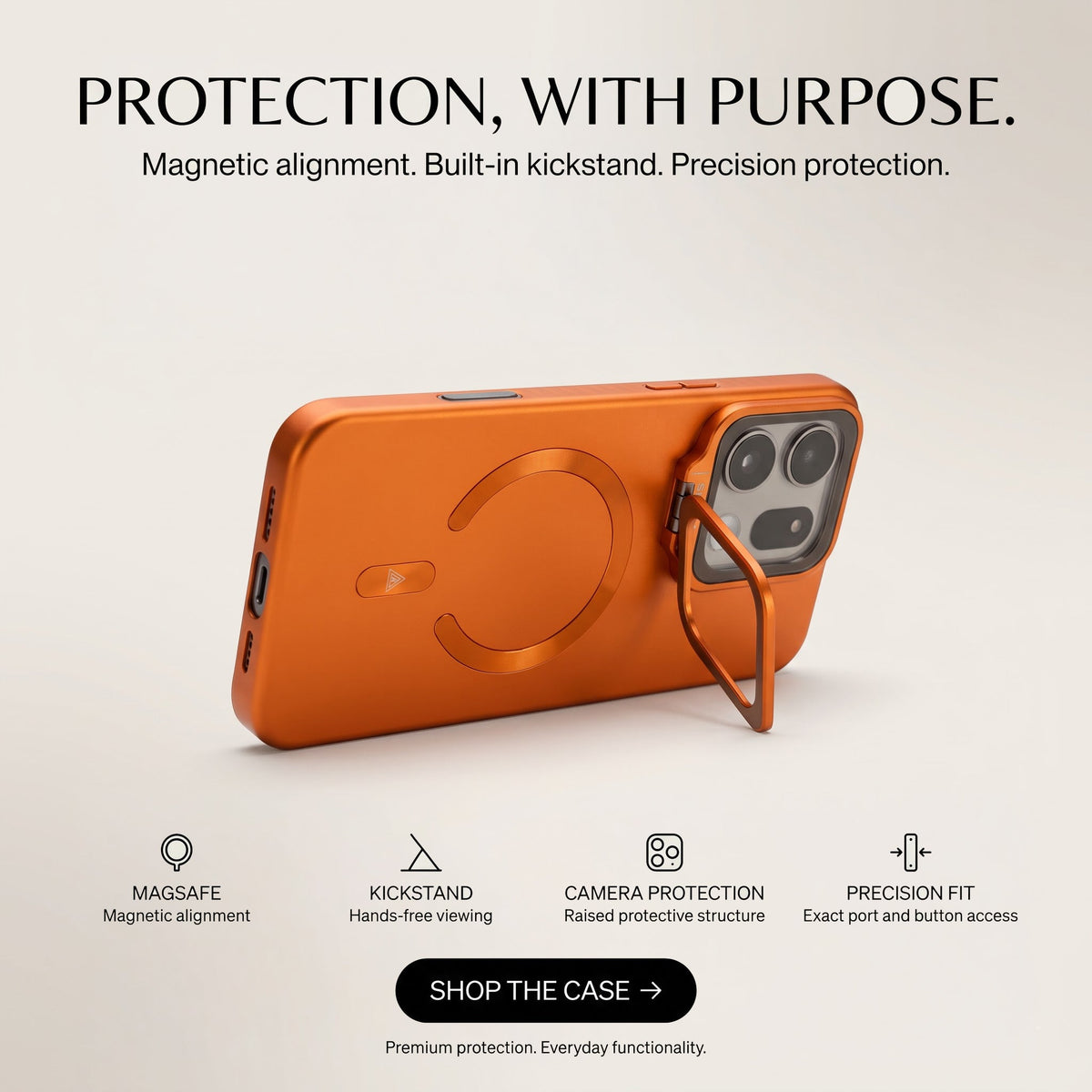 Oppo Find X9 Pro 5G Luxury Magnetic Matte Phone Case with Flip-Up Camera Ring Kickstand Slim Shockproof MagSafe Compatible Cover