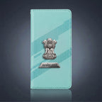 Samsung Galaxy A56 5G Metal Satyamev Jayate 2-in-1 Emblem Magnetic Flip Wallet Case