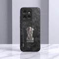 Motorola Edge 50 5G Metal Emblem Satyamev Jayate Comfortable Sheepskin Phone Case