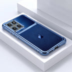 Motorola Edge 60 Pro 5G Apple Blue Glitter Dual-Tone Transparent Blue Airbags Case