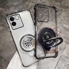 Vivo T2 Pro 5G Premium Stress Buster Wheel Rotating Shockproof Airbags Case