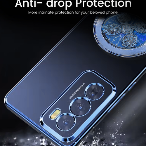 OPPO Reno 12 Pro 5G Electroplating Reflective Fidget Rotating Back Case