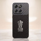 Motorola Edge 70 5g Satyamev Jayate Carbon Fiber Leather Hybrid Phone Case