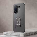 Vivo X200 FE 5G Compatible Satyamev Jayate 3D Metal Emblem Sticker