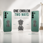 Tecno Camon 50 5G Compatible Satyamev Jayate 3D Metal Emblem Sticker