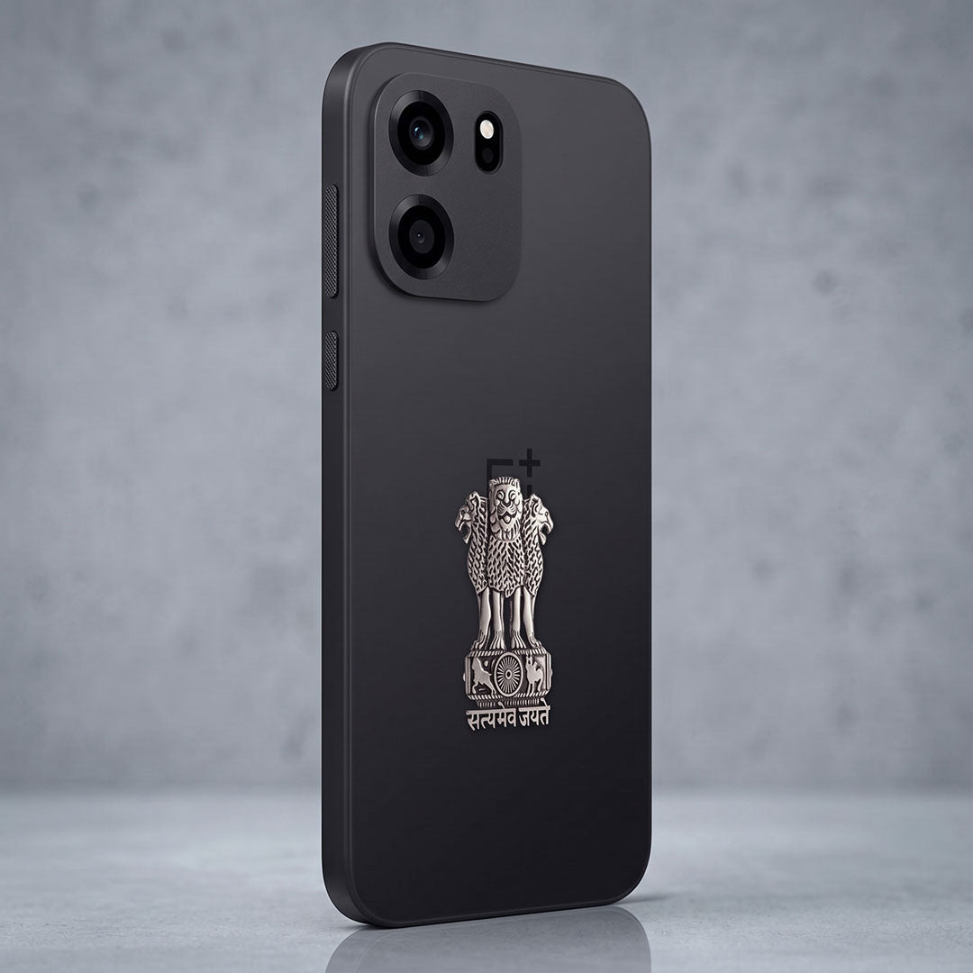 OnePlus Nord CE6 5G Compatible Satyamev Jayate 3D Metal Emblem Sticker