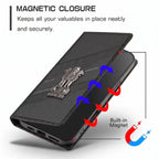 Oppo F27 Pro Plus 5G Satyamev Jayate 3D Emblem Magnetic Flip Wallet Case