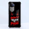 Vivo V50 5G Don't Touch My Phone Black Airbags Printed Back Case