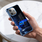 Oppo A5 Pro 5G BMW Sport Car Blue Airbags Printed Back Case