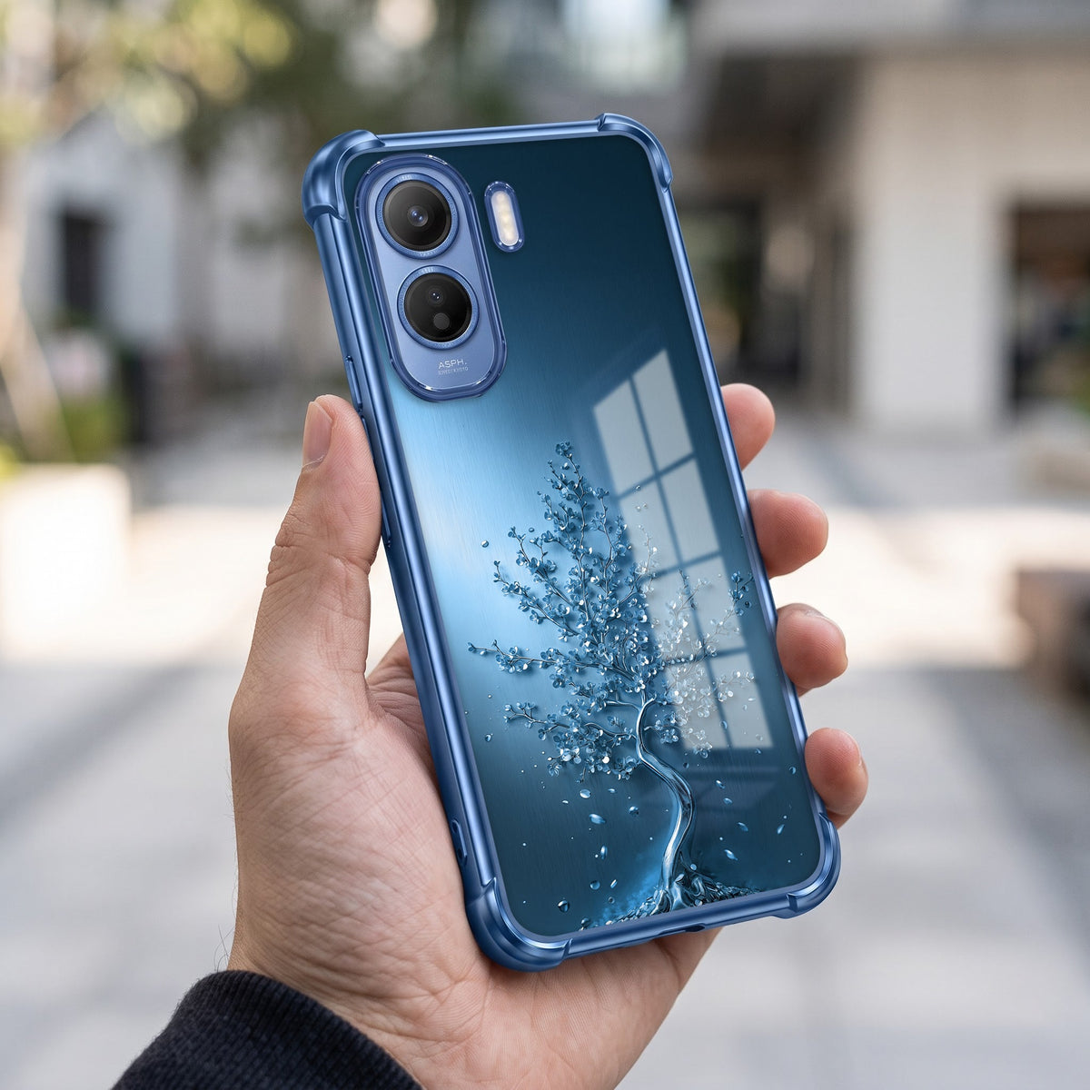 Vivo T5 Pro 5G Faith Tree Blue Airbags Printed Back Case