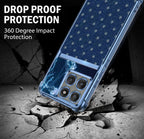 Motorola Edge 60 Pro 5G Galaxy Stars Dual-Tone Transparent Blue Airbags Case