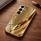 Samsung Galaxy A56 5G Luxury Infinity Energy Gold Electroplated Glass Phone Case