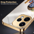 Oppo Reno 15 5G Bal Krishna Blessings Gold Electroplated Glass Phone Back Case
