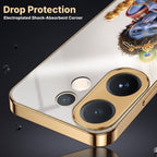 Vivo V60e 5G Bal Krishna Blessings Gold Electroplated Glass Phone Back Case