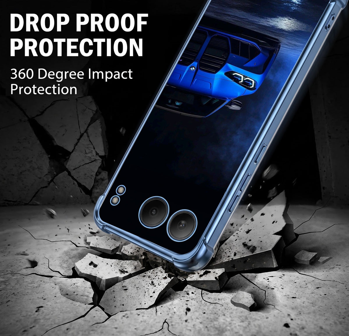 One Plus Nord 4 5G BMW Sport Car Blue Airbags Printed Back Case
