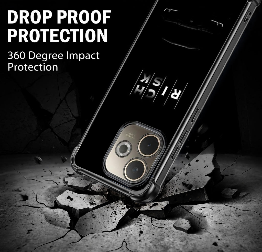 Oppo A5 Pro 5G Midnight Risk Black Airbags Printed Back Case