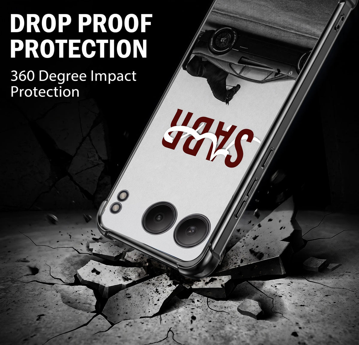 One Plus Nord 4 5G SABR Black Airbags Printed Back Case