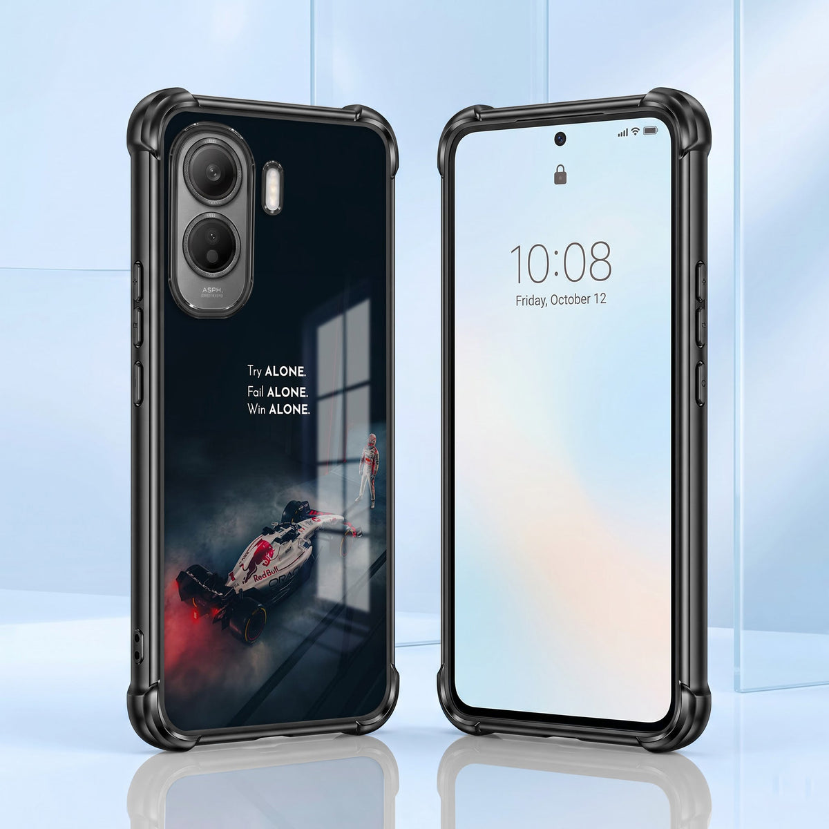 Vivo T5 Pro 5G F1 Alone Black Airbags Printed Back Case