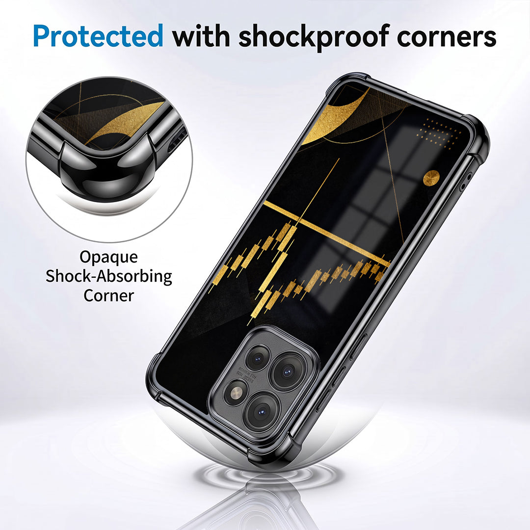 Motorola Edge 50 5G Trading Candles Black Airbags Printed Back Case