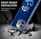 Oppo A5 Pro 5G Cute Panda Blue Airbags Printed Back Case