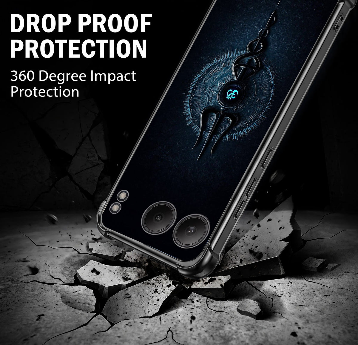 One Plus Nord 4 5G Shiva Aura Black Airbags Printed Back Case